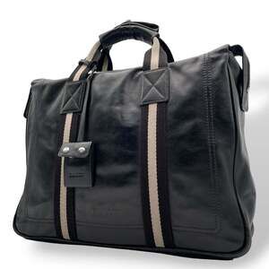 Bally Tote Bag Business Briefcase Leather Black Men's U15